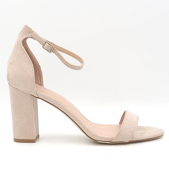 Madden Girl Women Ankle Strap Sandals Beella Size US 10M Light Beige - Picture 2 of 6